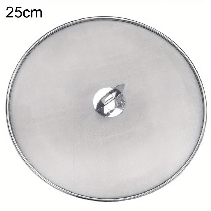 Kitchen Oil Proofing Lid Filter Foldable Handle Frying Pan Cover — product view 7