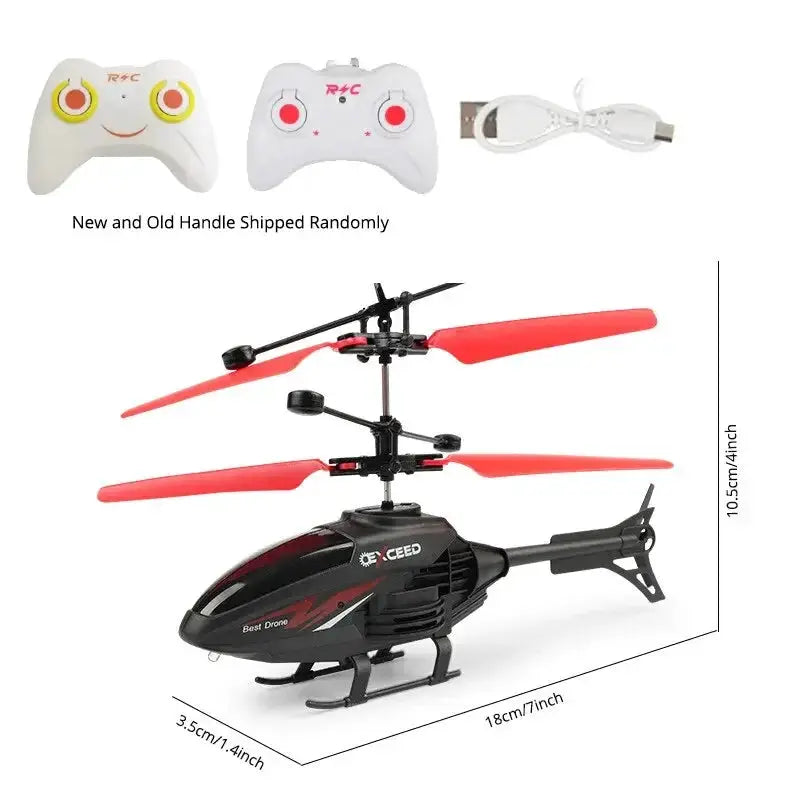 2 Channel Gesture Control RC Helicopter Induction Aircraft - OurLum.com