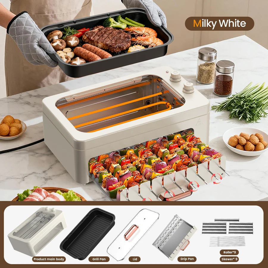 Smokeless Indoor Electric Grill, Countertop BBQ Grill — product view 1