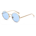Unisex SHAUNA Retro Round Sunglasses with UV400 Protection