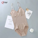 Qtree Plus Size Tummy Control Bodysuit Slimming Shapewear