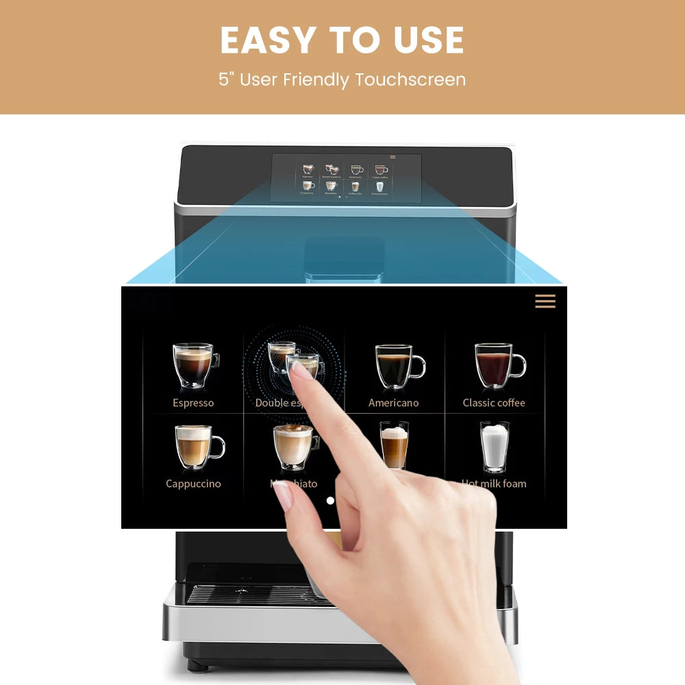 Mcilpoog Fully Automatic Coffee Machine - Bean to Cup, Flavors, — product view 4