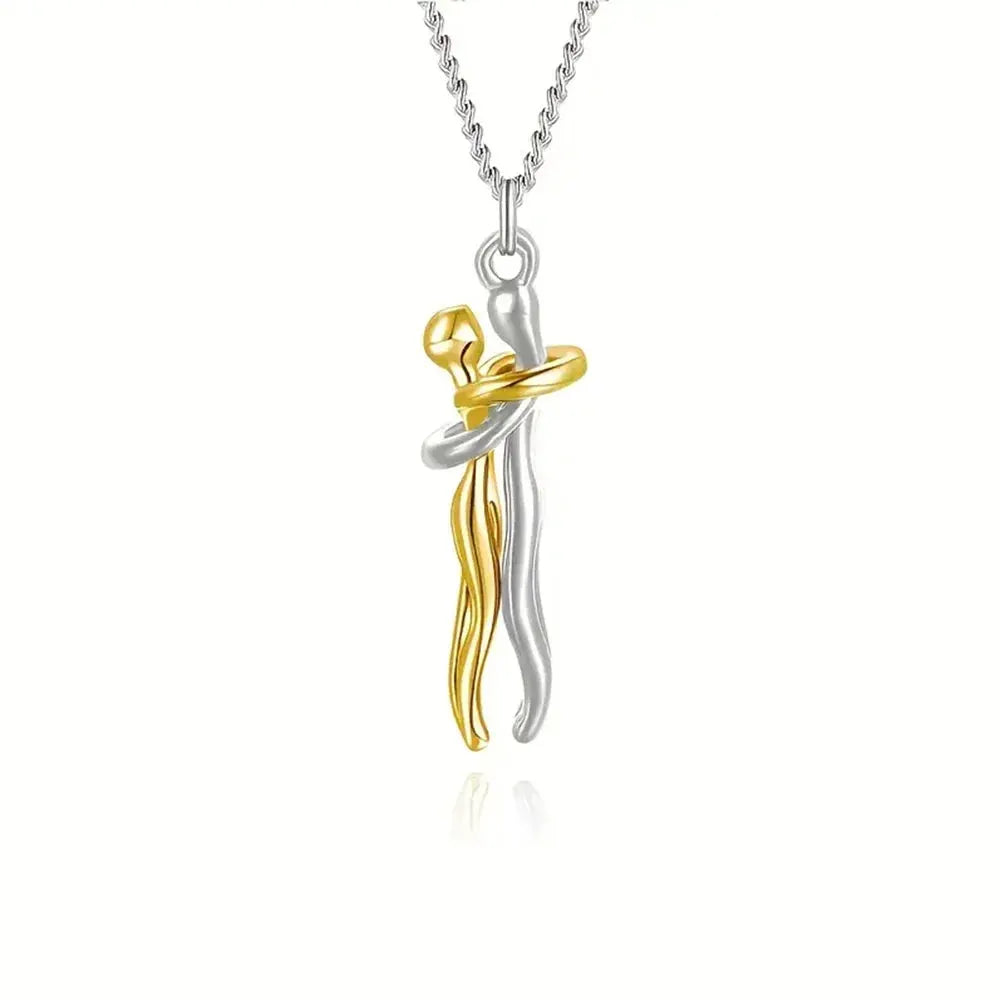Couples Hug Necklace for Unity and Love — product view 10