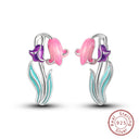 Real Sterling Silver Colorful Dragonfly