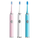 Sonic Electric Toothbrush with Replaceable Heads Waterproof Design for Couples