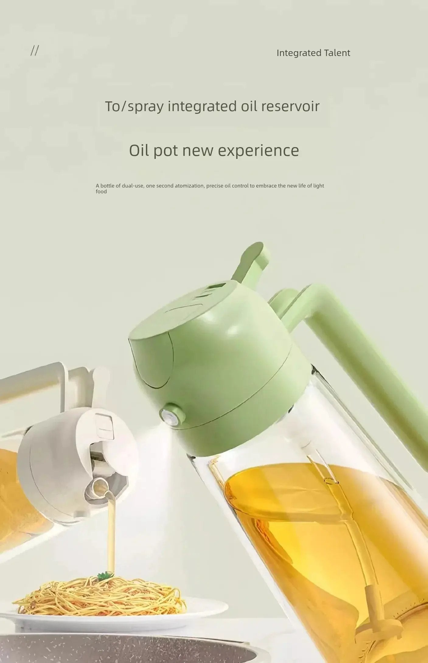 Glass Spray Oil Bottle For Air Fryer Kitchen Use Premium - OurLum.com