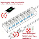 7 Port Usb Hub - Swift Data Connection For Pcs