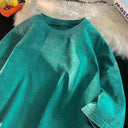 Vintage Oversized Acid Wash Tee Retro Chic Loose Fit Top