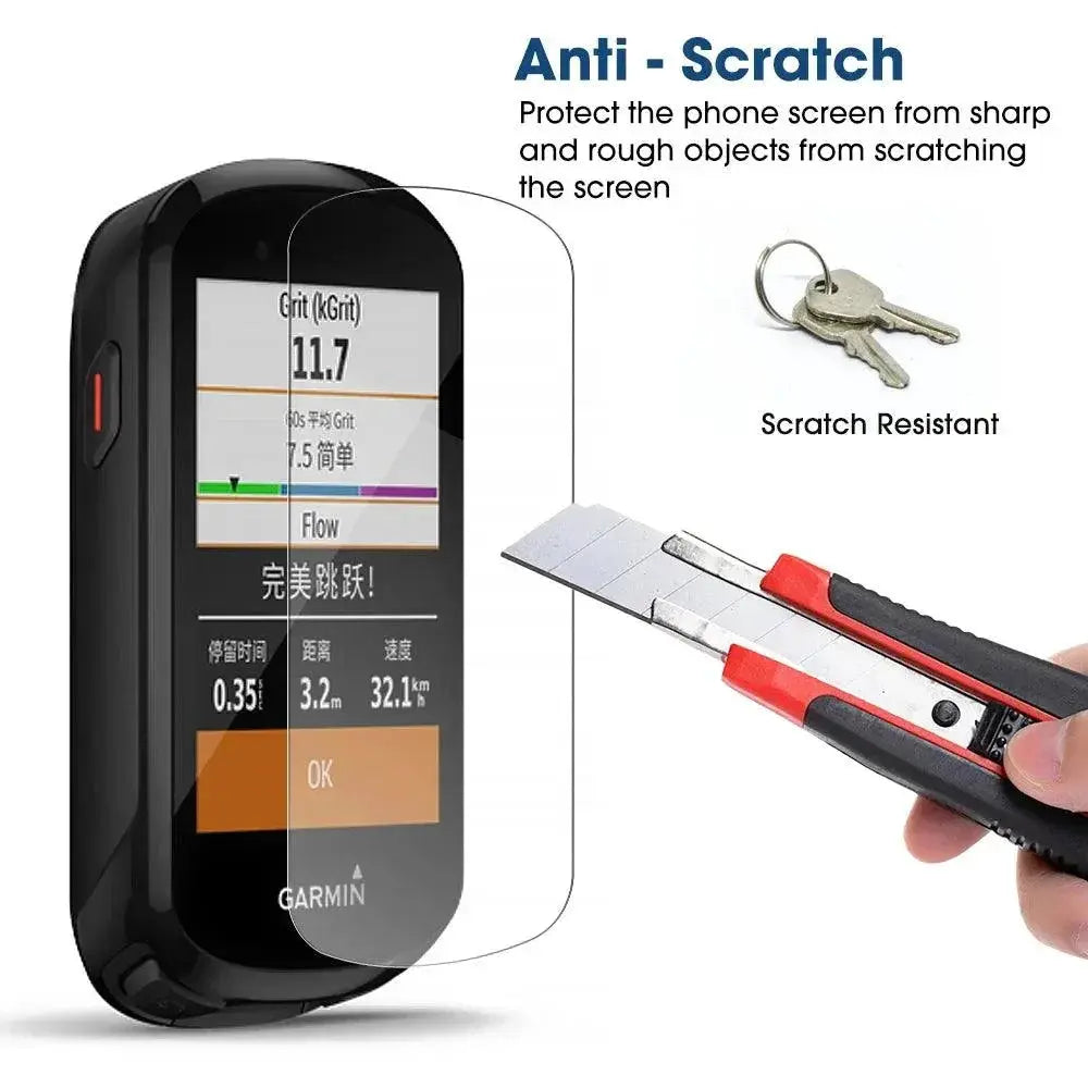 Garmin Edge HD Tempered Glass Screen Protector With HDMI
