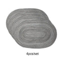 Smart Non-Slip Oval Table Mats for Home