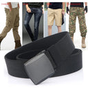 VATLTY Metal Free Men's Elastic Belt Quick Release Nylon Buckle