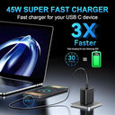 45W Fast Charger - Includes USB C Charging Cable