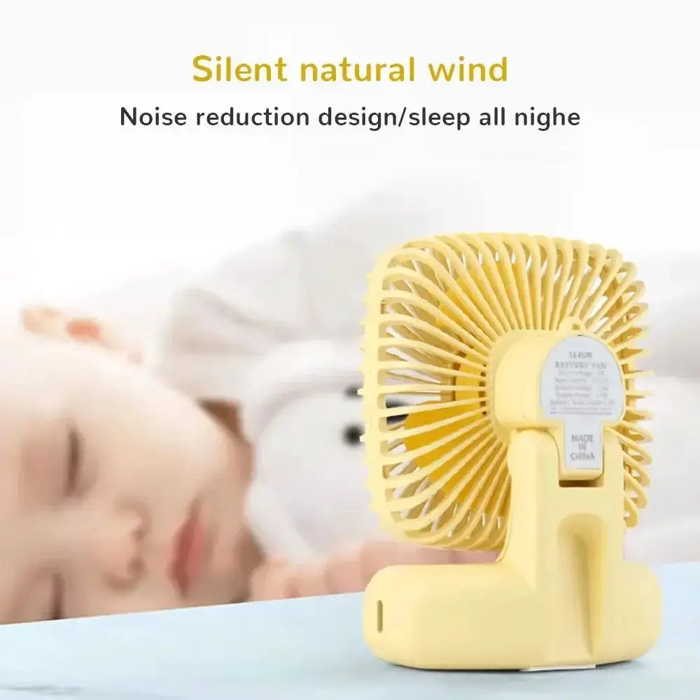 Desktop Small Fan Mini Handheld USB Three Speed Cool Air - OurLum.com