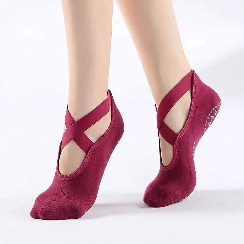 Non Slip Cotton Yoga Socks For Women For Pilates And Dance