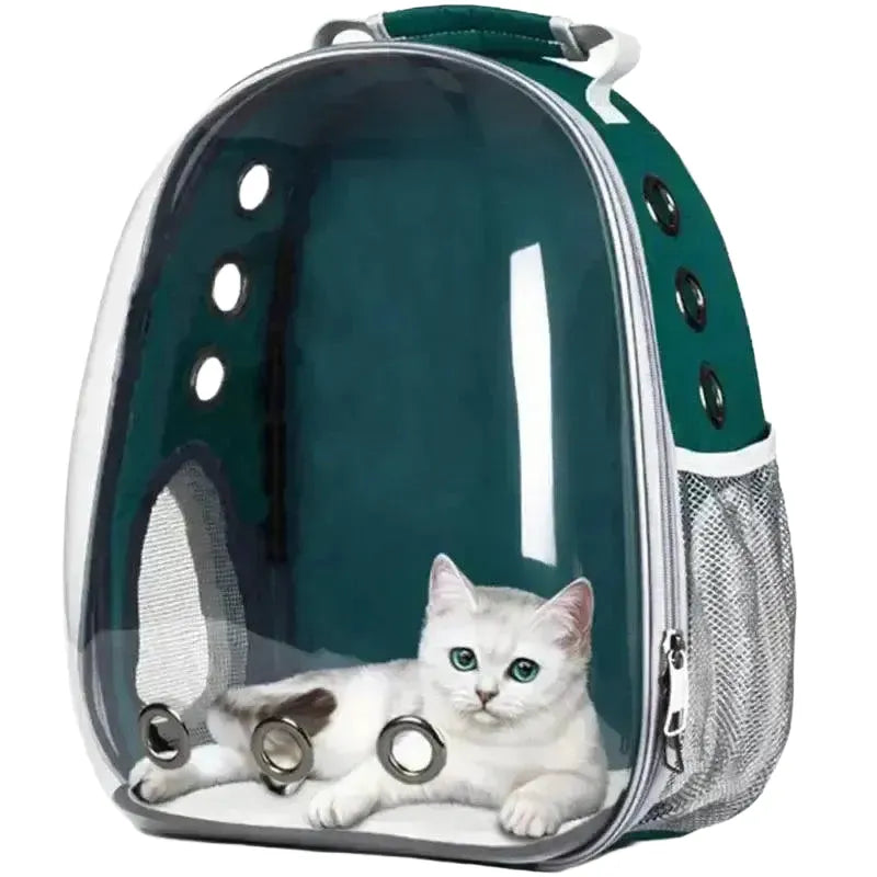 Breathable Bubble Space Carrier for Pets — E Green(Cover)