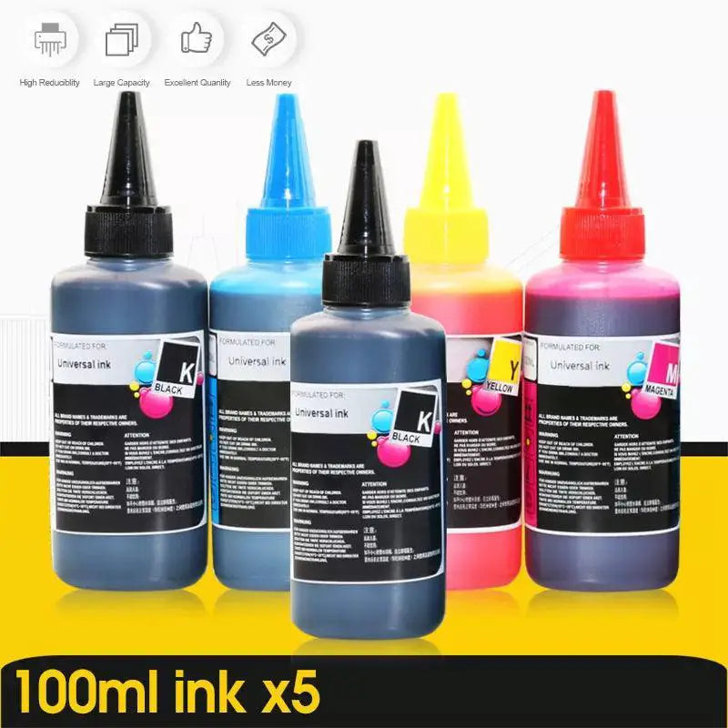ALIZEO Printer High Capacity CISS Refillable Dye Ink Bundle