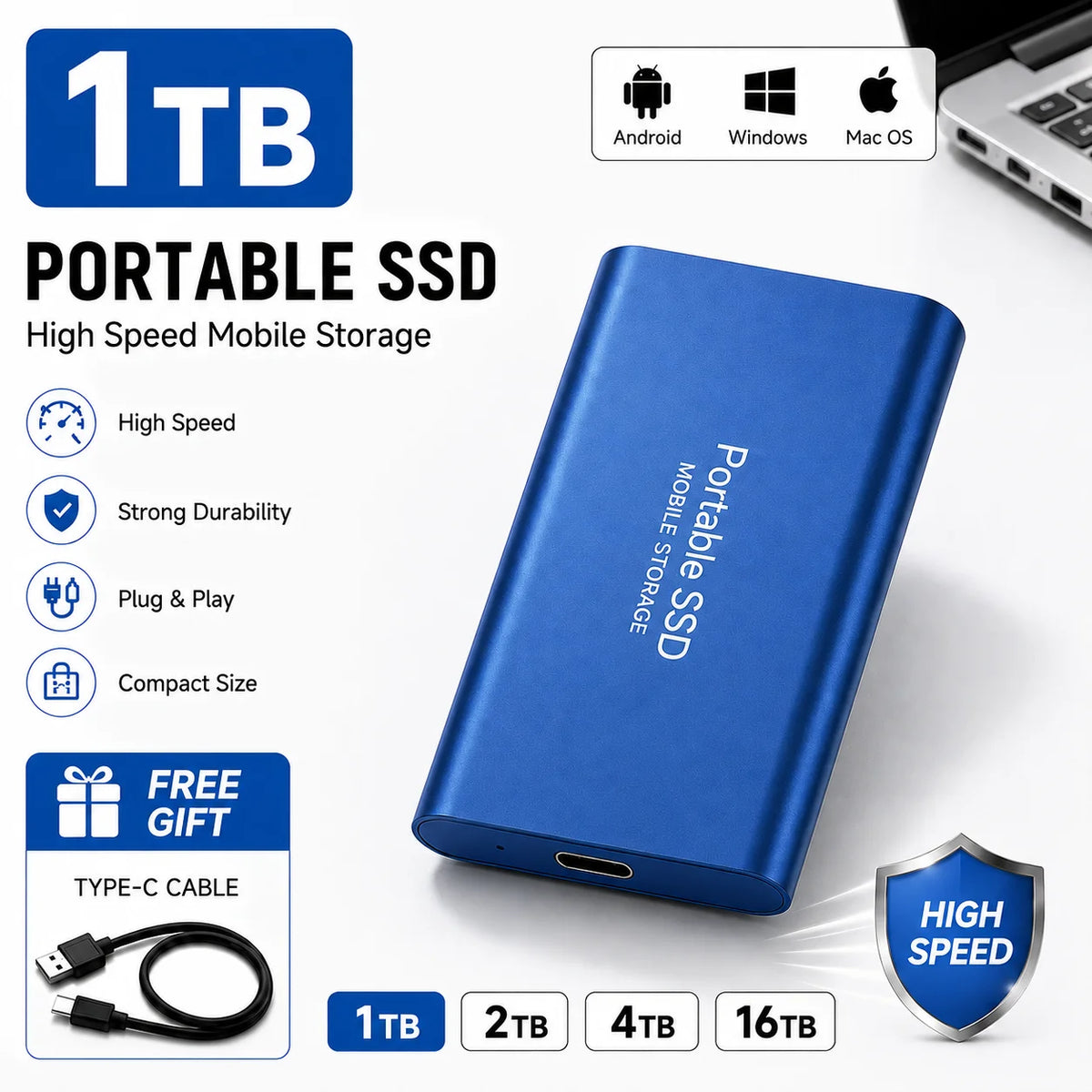 USB Laptop Portable SSD