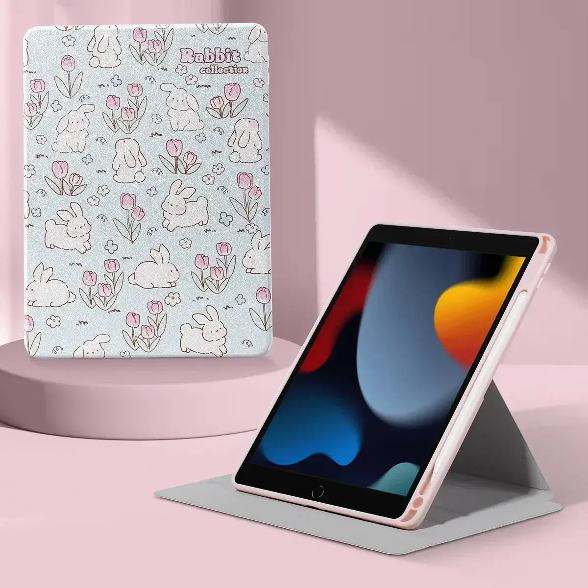 Acrylic Case 360 Rotating Cover For 2024 iPad Air M2 Pro M4