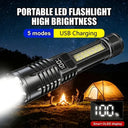 LED Flashlight - Waterproof Zoom Rechargeable