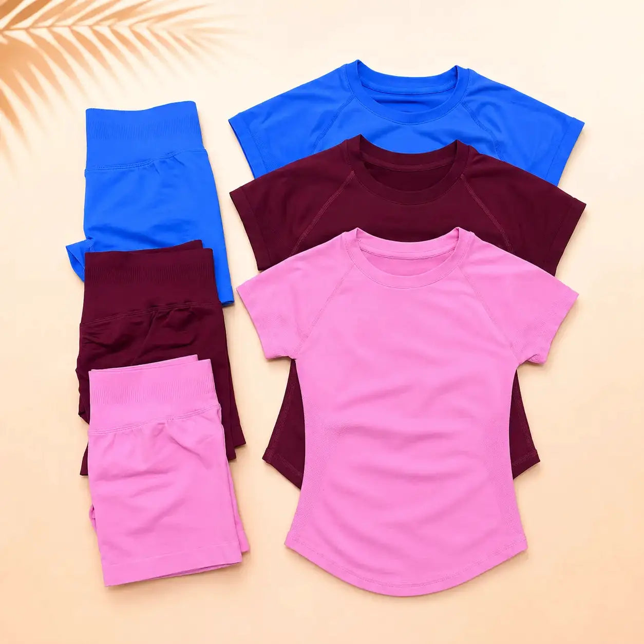 L0goSports sets for women gym Seamless Workout short gym set Compression Top High Waist Scrunch Leggings Fitness Activewear Suit