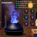 Kinscoter USB Essential Oil Diffuser with Flame Light 130ml
