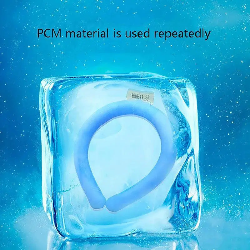 Portable Neck Cooling Ring Massager Summer Cooler Tube