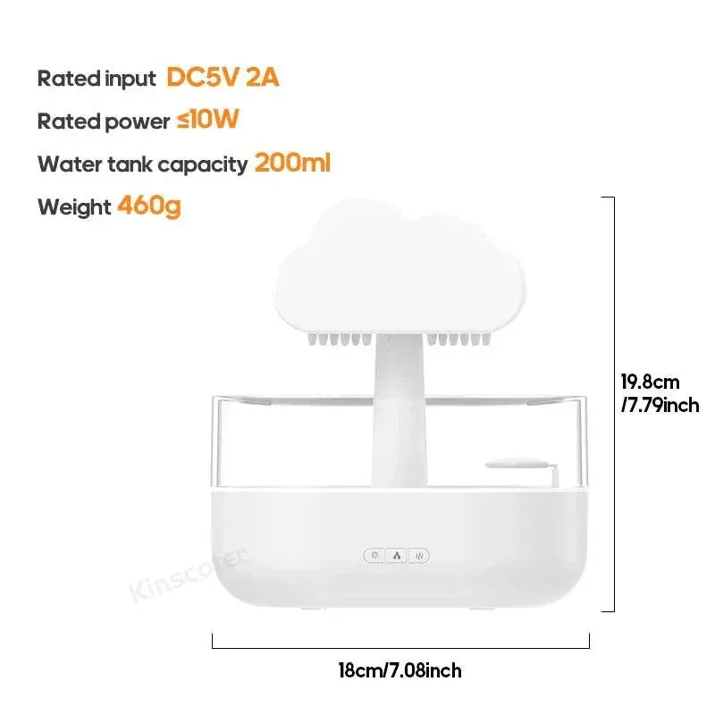 Kinscoter Rain Clouds Aroma Diffuser Ultrasonic Humidifier