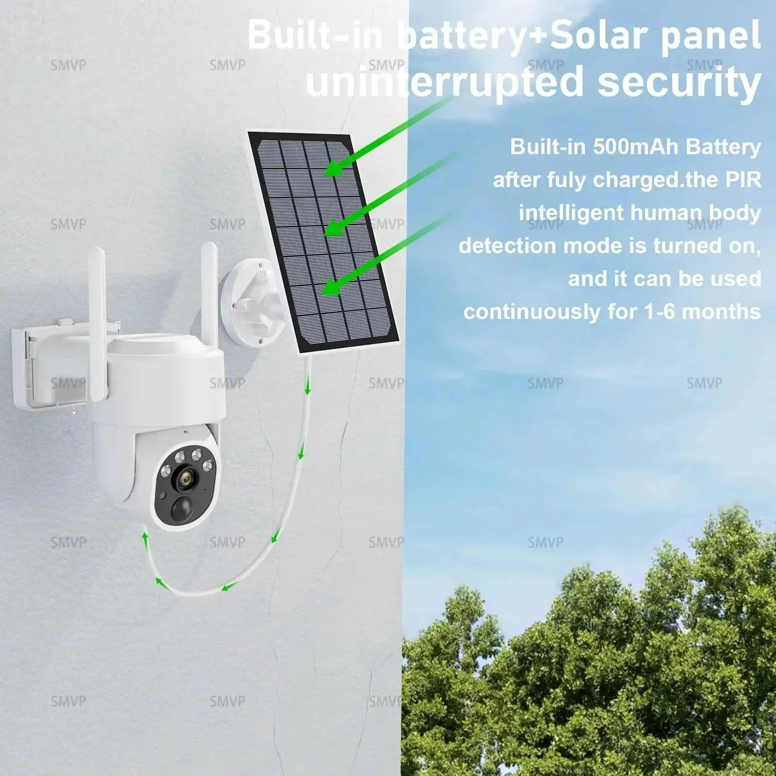 Smvp Outdoor Security Camera 2K Surveillance Solution
