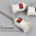 E27 Plug In Lamp Base - Convenient Safety Switch