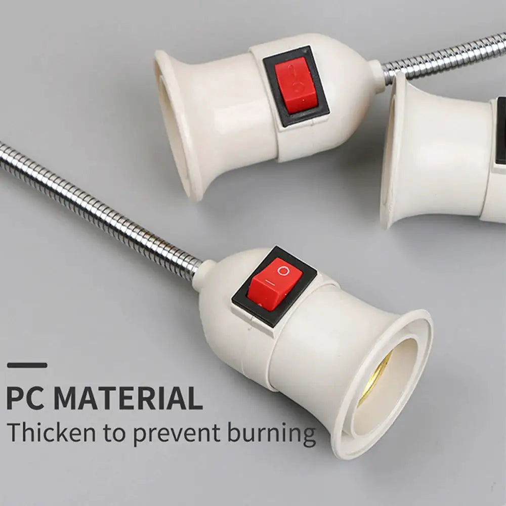 Direct Plug-in Rotary Lamp Head E27 Socket Lamp Converter with Switch EU US Plug Lamp Holder LED Table Lamp Led Base Lamp Base