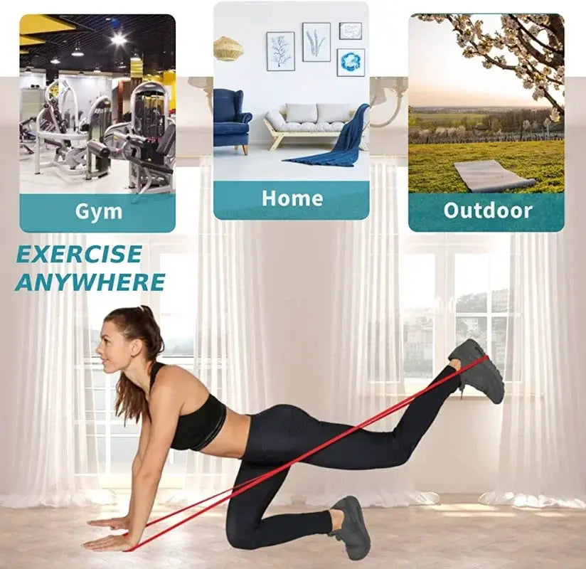 Durable Latex Resistance Band for Home Strength Training