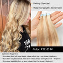 Fine Hair Transformation Seamless Skin Weft Tape Extensions