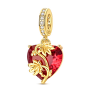 Sterling Silver Bright Red Charm