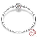 Sterling Silver Snake Chain Heart-shaped
