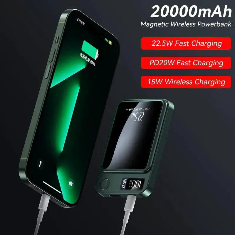 Magnetic High Speed Wireless Charger Portable Power Bank