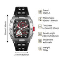 Men Automatic Skeleton Wristwatch