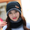 Winter Hat Skullies Beanies For Men Women Wool Scarf Caps