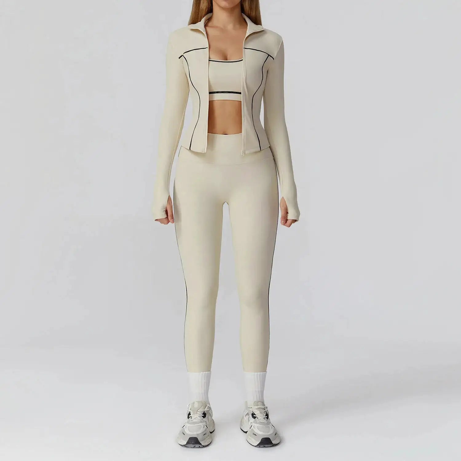 Yoga Set 2/3PCS Sports Outfits Women Clothes Fitness Tracksuit Gym Legging Workout Long Sleeved Female Bra Yoga Suit Sportswear