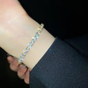 Gold Moissanite Tennis Bracelet