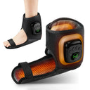 Rechargeable Air Compression Ankle Massager with Heat 3 Modes 4 Levels Heated Foot Wrap Pneumatic Ankle Foot Muscle Relaxer