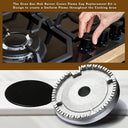 Gas Stove Burner Crown Flame Cap Set For Efficient Cooking