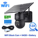 SHIWOJIA 8W 6MP Solar Camera 4G SIM 12X ZOOM CCTV Video