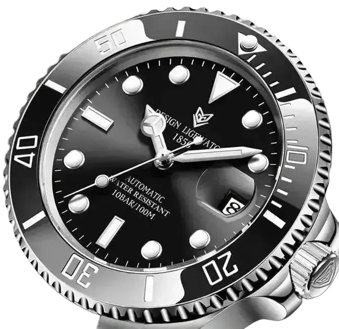 Luxury Automatic Self Winding Watch With Luminous Hands