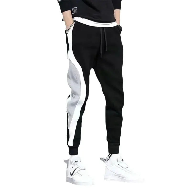 Mens Wide Loose Casual Pants Trousers Spring Autumn