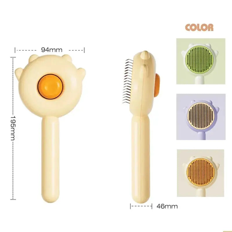Pet Comb One Key Hair Removal Cleaning Brush For Pets