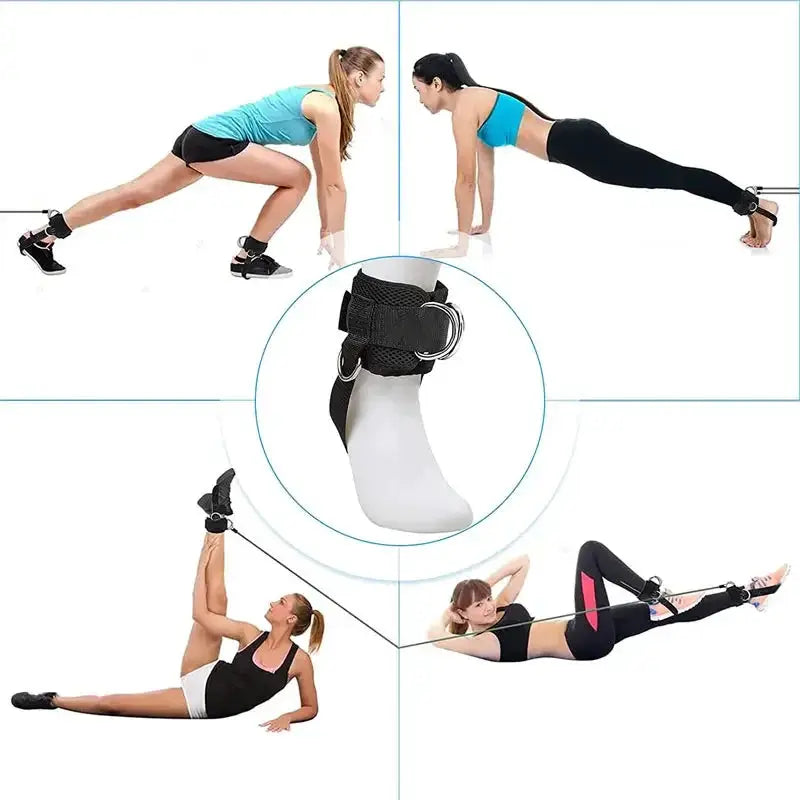 Leg Strength Trainer With Resistance Band For Workouts