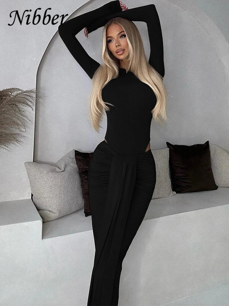 Crew Neck Long Sleeve Bodysuit