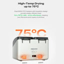 Creality SpacePi X4L Filament Dryer 4 Spools Up to 75℃ LCD Touchscreen Dual Independent Heating Chamber Double Safety Protection