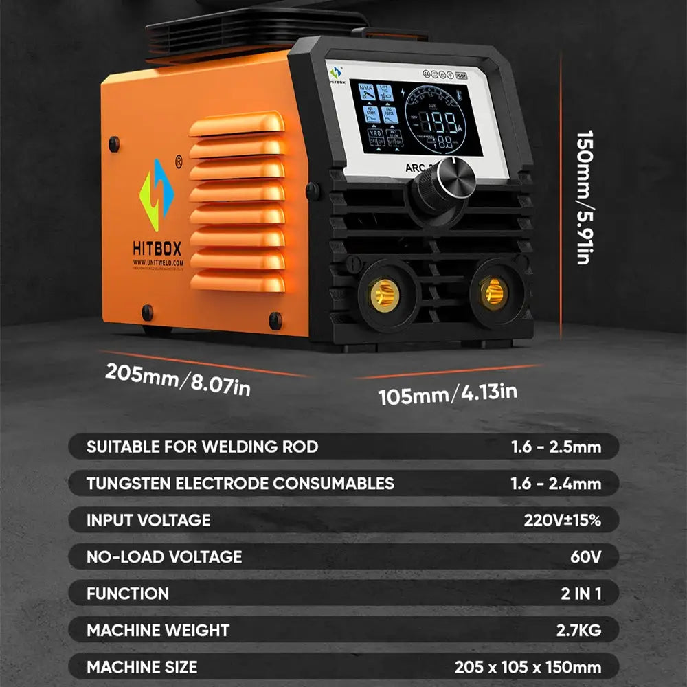 HITBOX Welding Machine in ARC MMA LIFT TIG MINI IGBT — product view 3