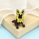 Cartoon Dogs Enamel Brooch Cute Animals Badge Jewelry Gift